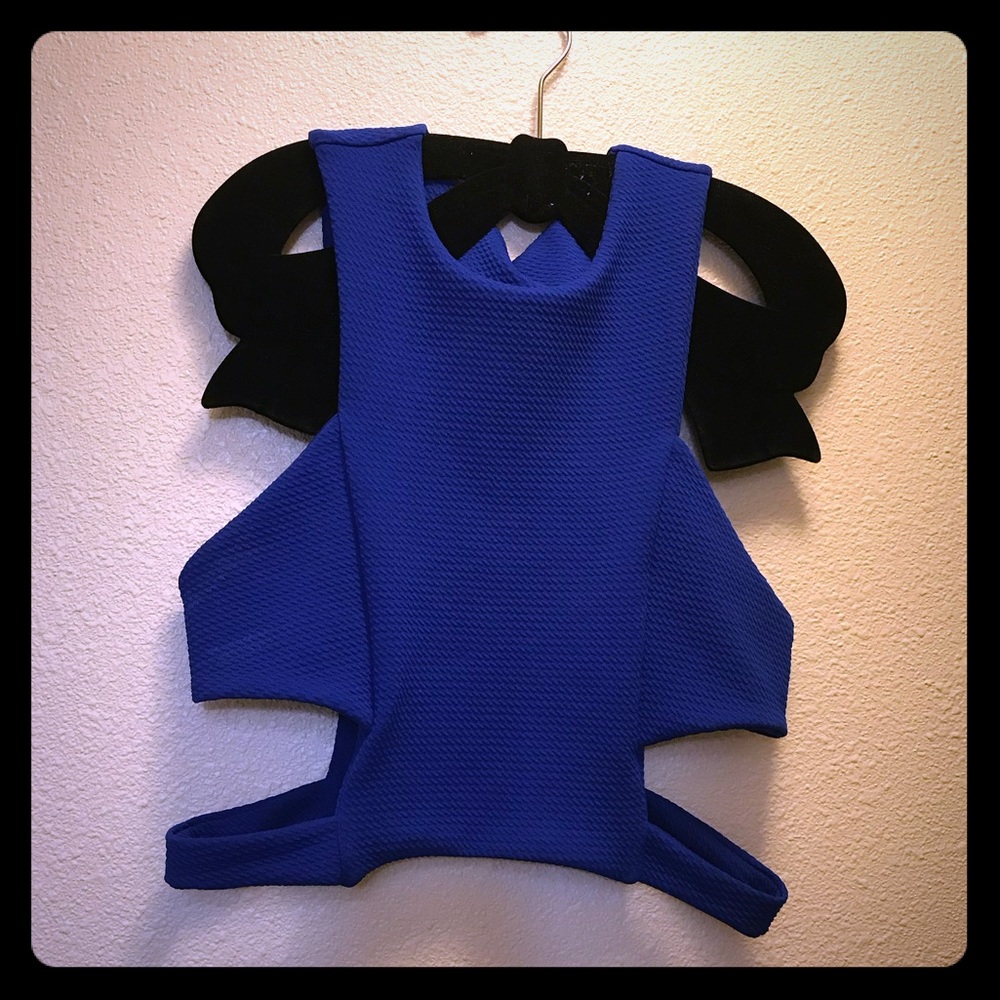 Royal Blue Crop Top